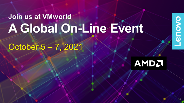 Lenovo at VMworld 2021 Online Around the Globe